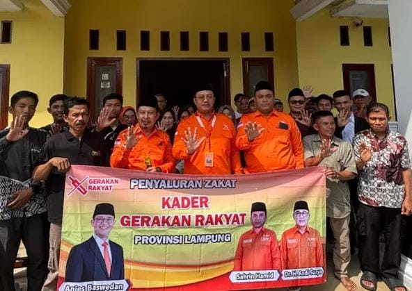 Gerakan Rakyat Lampung Perkuat Solidaritas Kader Melalui Penyaluran Zakat Maal