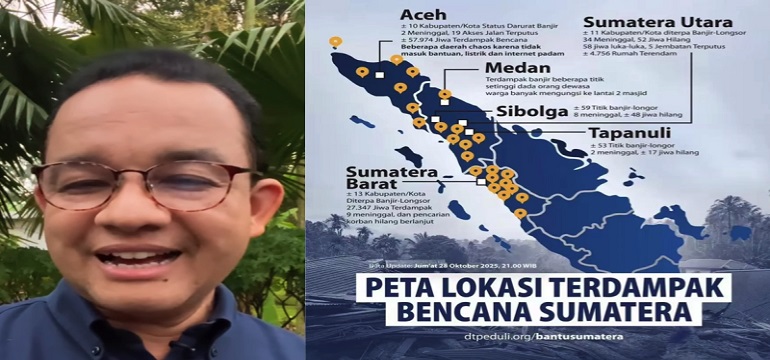 Anies Baswedan Soroti Belum Ditetapkannya Status Bencana Nasional
